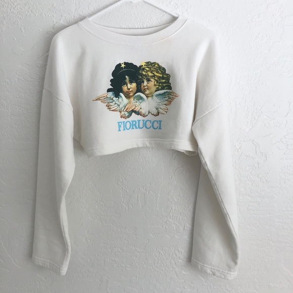 fiorucci crop sweatshirt